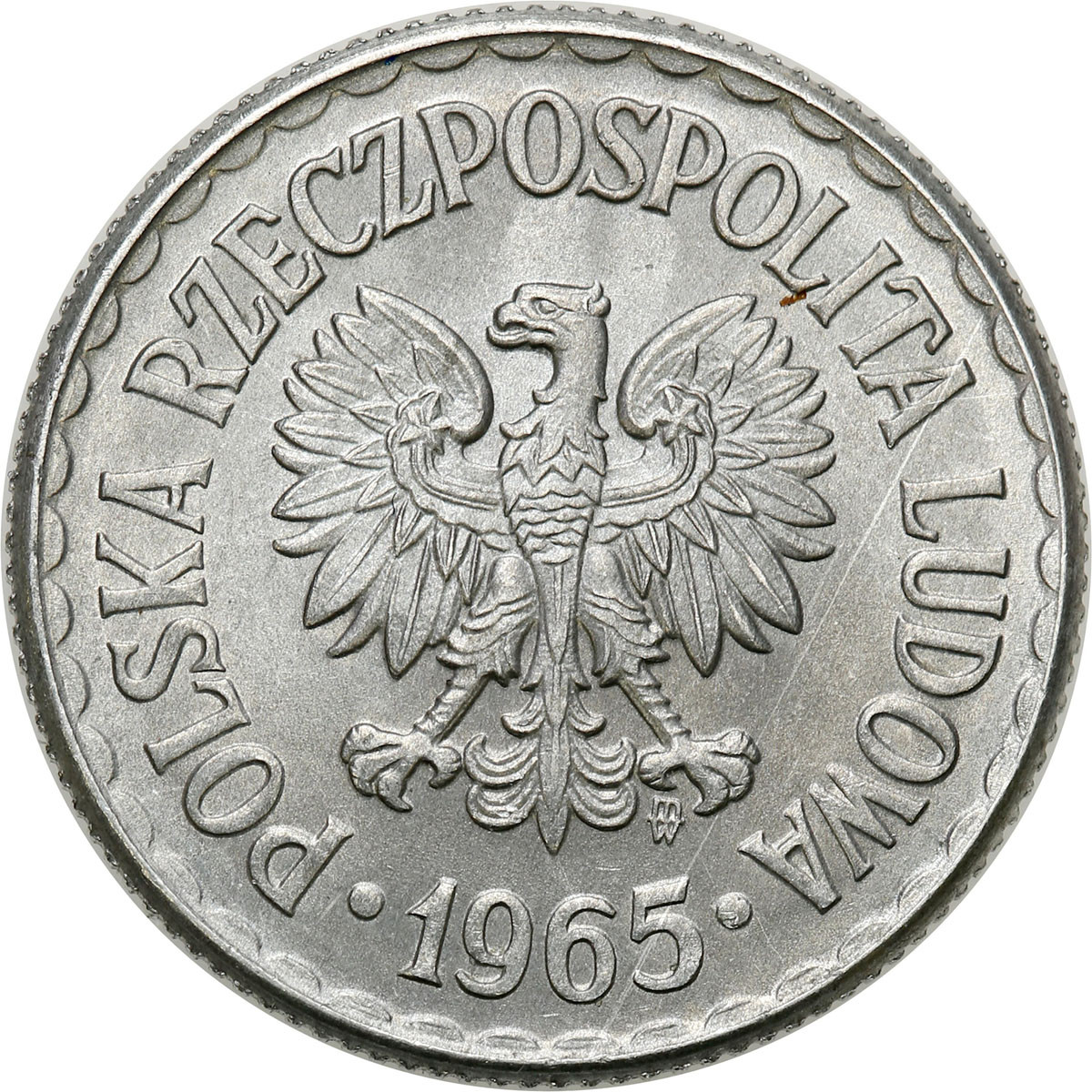 PRL. 1 złoty 1965 - rzadszy rocznik